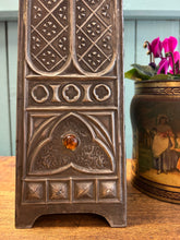 Jewelled Arts & Crafts pewter obelisk, c. 1900–1925