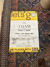 1965 National Football League CIE travel - Galway V Dublin at Tuam