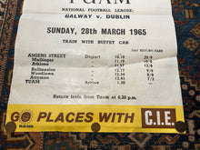 1965 National Football League CIE travel - Galway V Dublin at Tuam