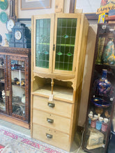 Glazed Pine Arts & Crafts Cabinet