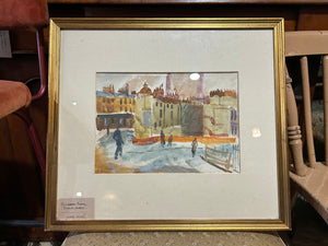 Elizeabth Rivers RHA (1903-1964)
Oil on board.
Pimlico, Dublin 8.