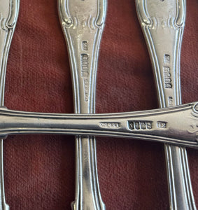 Kings County Grand Jury Georgian Irish Silver Forks - 1819