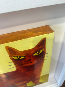 Graham Knuttel 1954-2023
“Ginger Cat” - Oil on Canvas