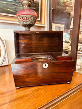 William IV, Sarcophagus style rosewood tea caddy - 1835