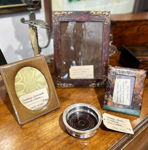 Period Art-Deco Leather Picture Frame.