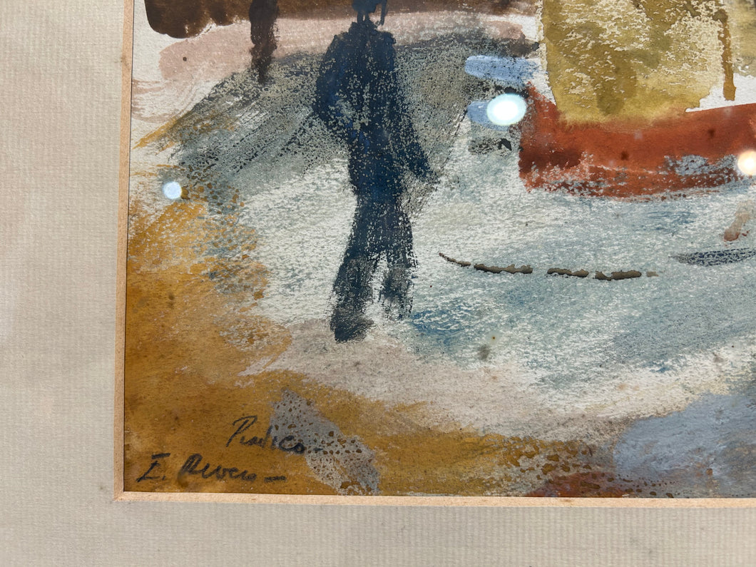 Elizeabth Rivers RHA (1903-1964)
Oil on board.
Pimlico, Dublin 8.