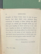 The Trail of the Black and Tans - By “The Hurler on the ditch” (Mrs. Emily Ussher) Talbot Press, Dublin- 1921.