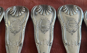 Kings County Grand Jury Georgian Irish Silver Forks - 1819