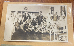 Galway interest WWI Active service post - PC. Michael Ridge - Royal Munster Fusillers. Letter and Postcard/Photo. Balgowan Hospital, Kent.