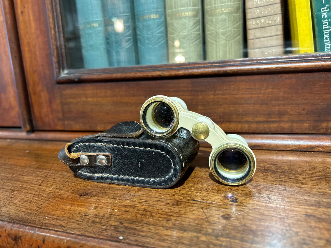 Faux Ivory Bakelite Opera Glasses