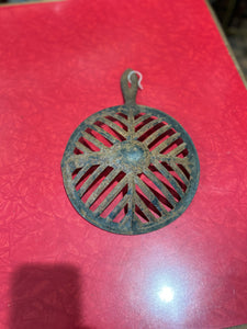 Unusual Cast Iron Dripping Pan - Circa - 1900