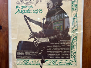 Ballyshannon Traditional Music Festival - August 1986 - Original Poster