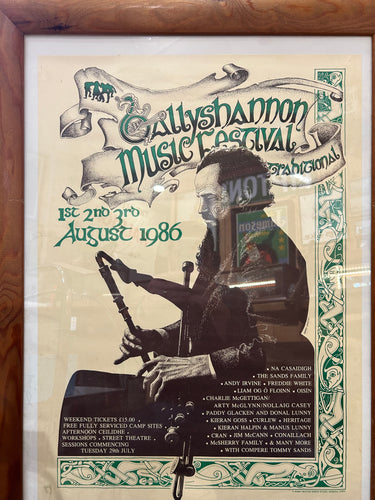 Ballyshannon Traditional Music Festival - August 1986 - Original Poster