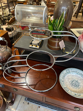 Chrome Art Deco Cake Stand