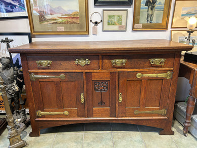 Arts and Crafts period solid Oak Sidebaord