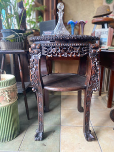 Chinese Rosewood Urn Stand