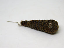 Vintage sequined PineCone Hat Pin
