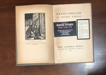 Ranns & Ballads - Seumas O'Kelly - 1st Edition - 1918 - The Candle Press.